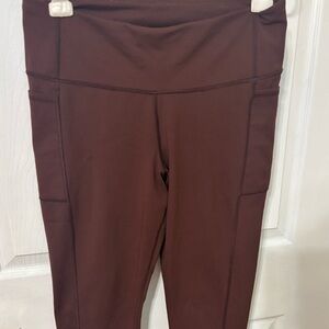 Brown High-Waisted Leggings